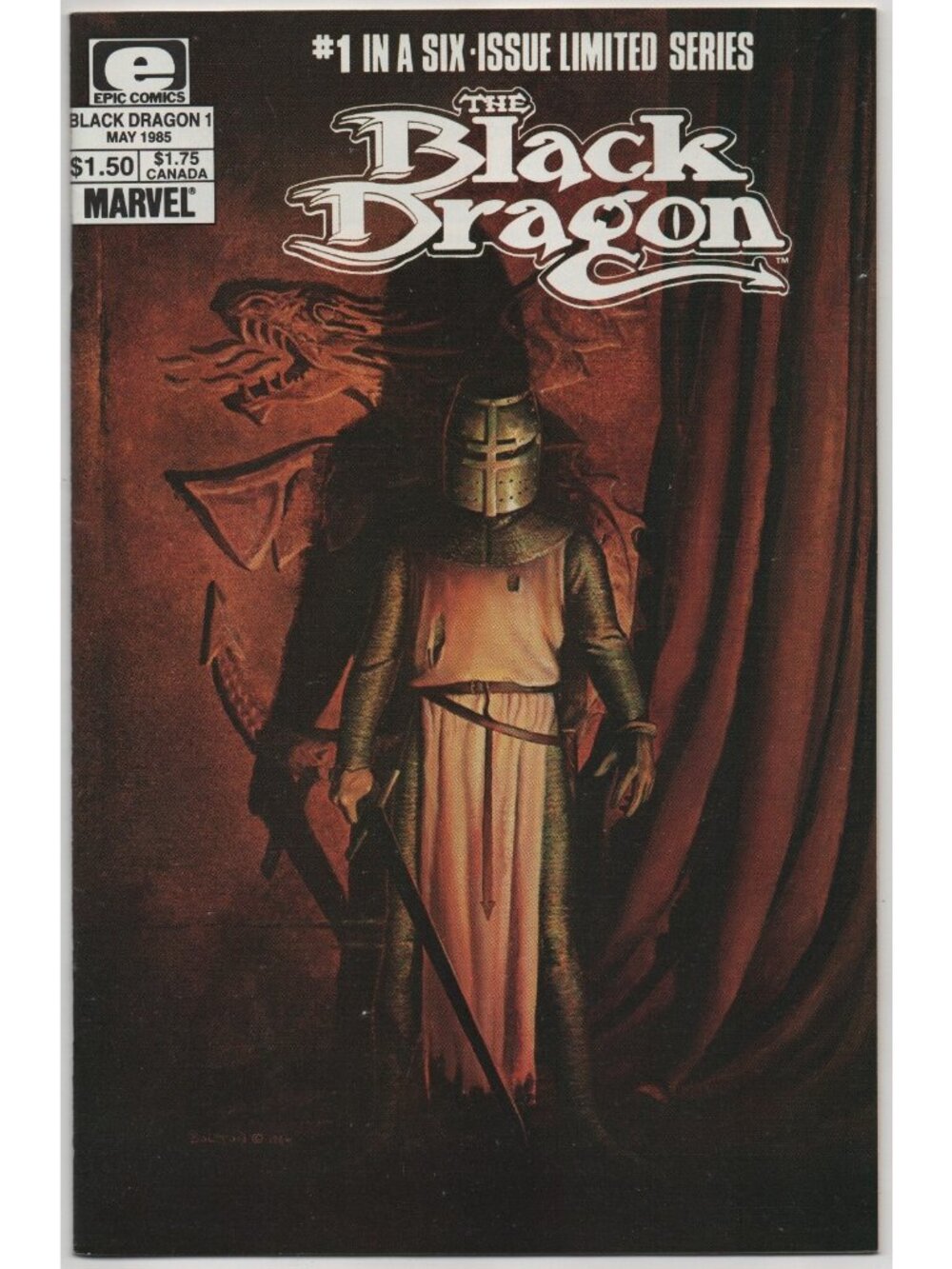 Black Dragon 1 Epic Comics 1985 FN/VF 7.0 Claremont Bolton 1st Issue